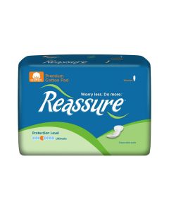 Reassure Premium Cotton Pads, Ultimate